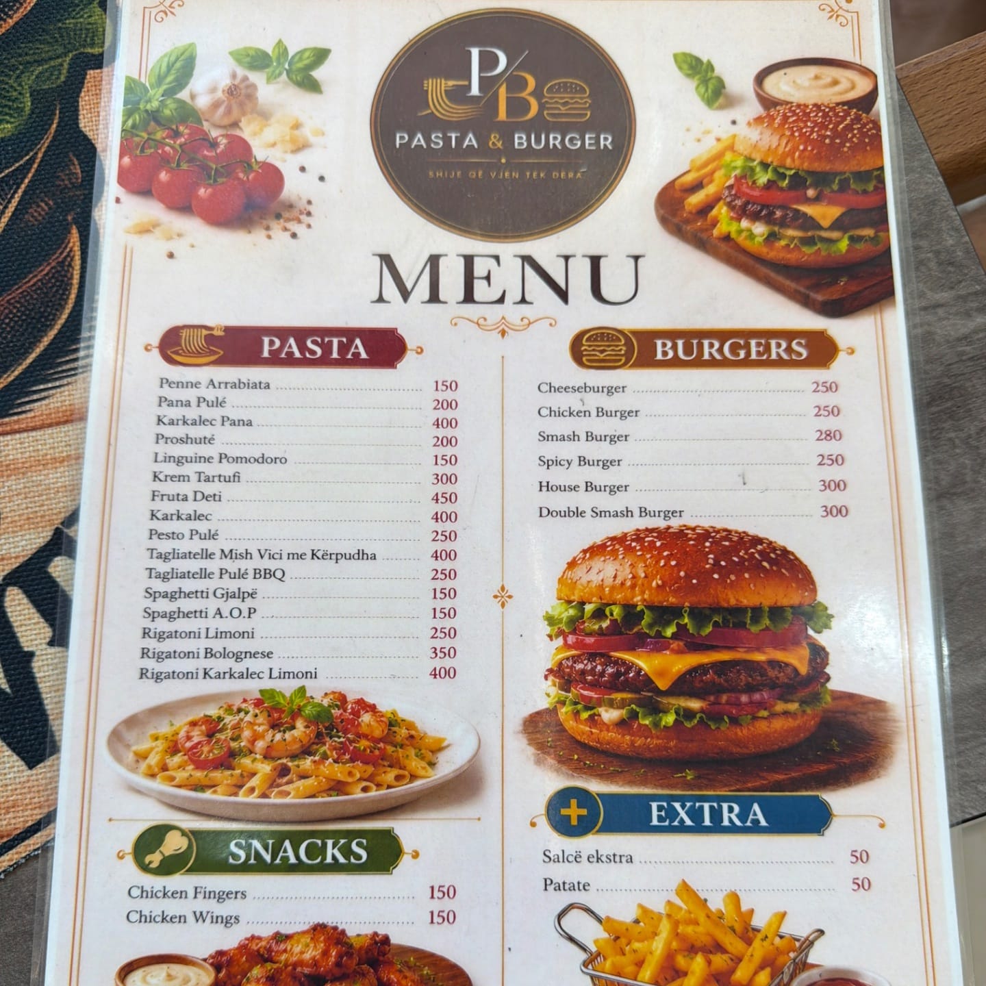 Pasta-Burger Diber Logo